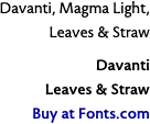 Davanti, Magma Light, Leaves &